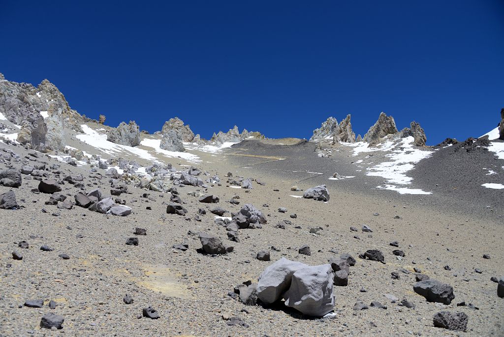 07 The Zig Zag Trail Just Below Aconcagua Camp 3 Colera